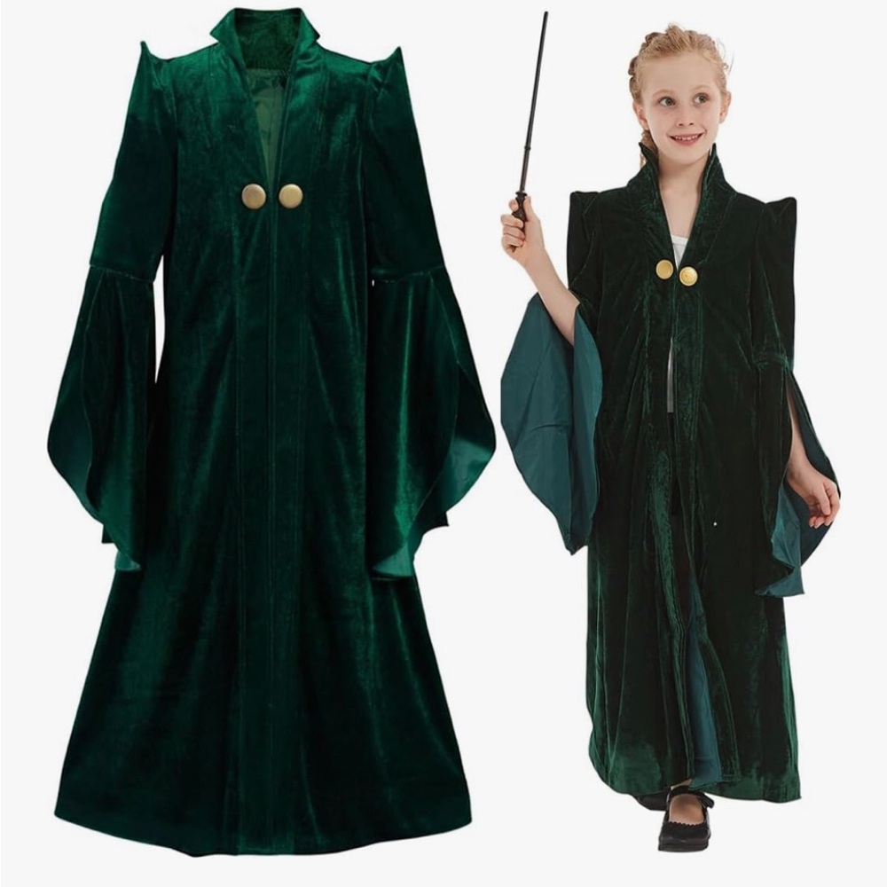 Minerva McGonagall
| Kids Robe Costume - Harry Potter Inspired - Large